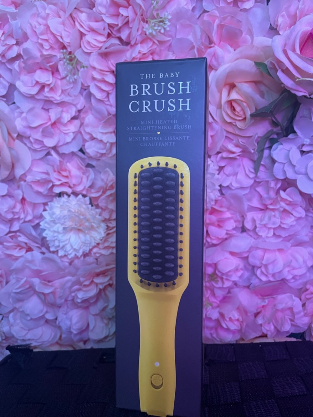 The Baby Brush Crush Mini Heated Straightening Brush - Yellow DRYBAR